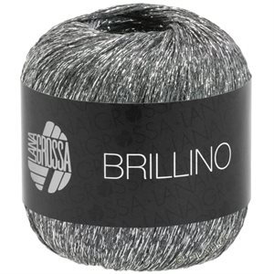 Brillino - effektgarn i smuk grå sølv